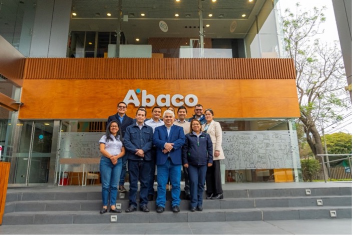 Exchange team outside Abaco Headquarters