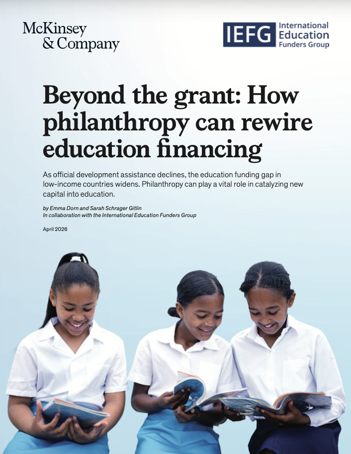 Beyond the grant: How philanthropy can rewire education financing ...